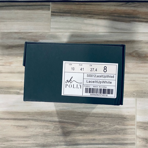 Oh Polly “Lace it up strappy” lace up heels - White - Picture 6 of 11